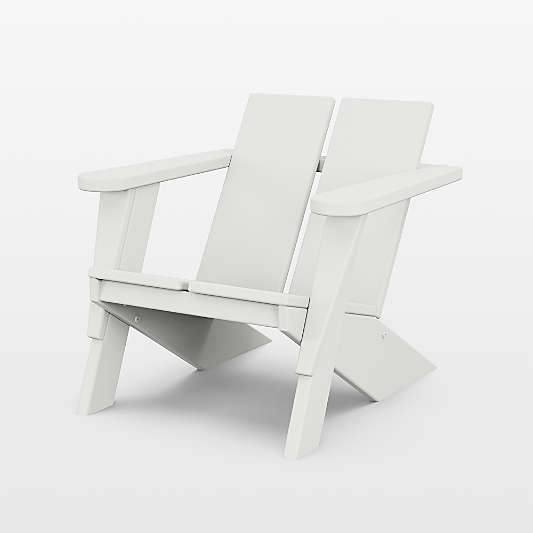 Paso White Outdoor Kids Adirondack Chair by POLYWOOD ®