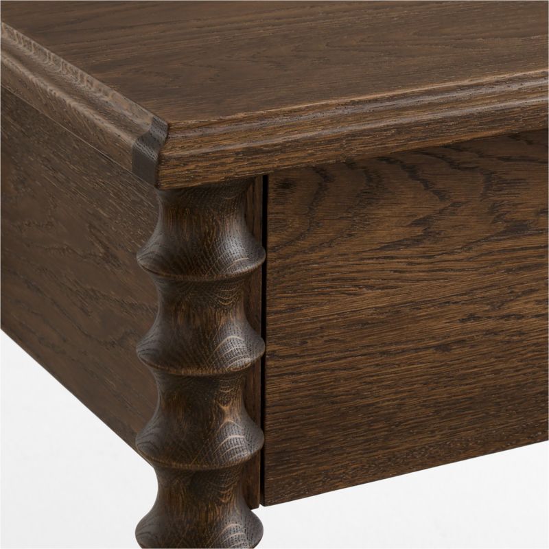 Pembroke 24" Deep Brown Oak Nightstand - image 3 of 4