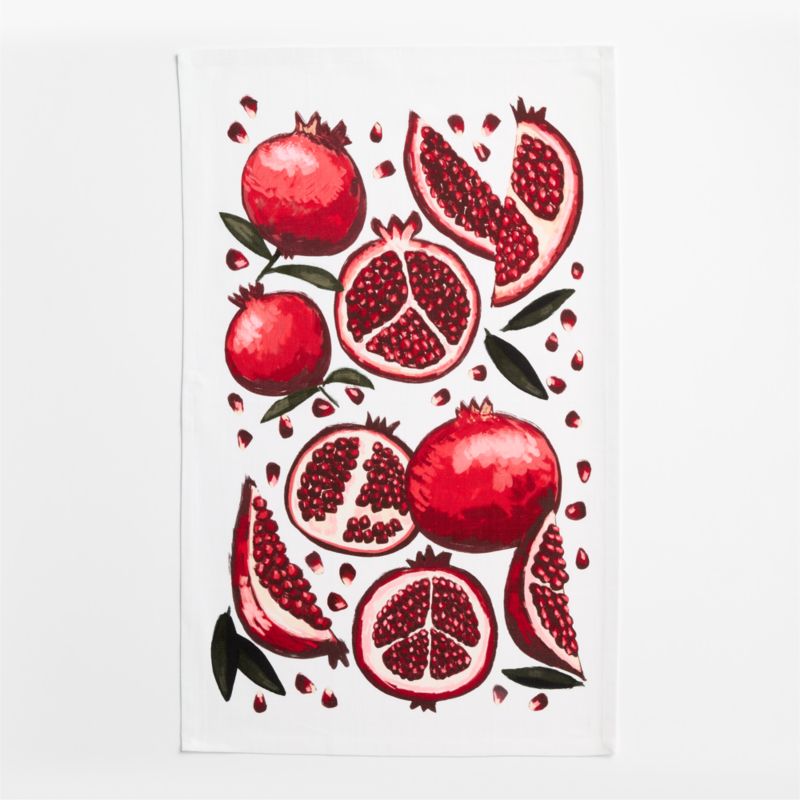 Pomegranate and Stripe Organic Cotton Dish Towels, Set of 2 - image 3 of 5
