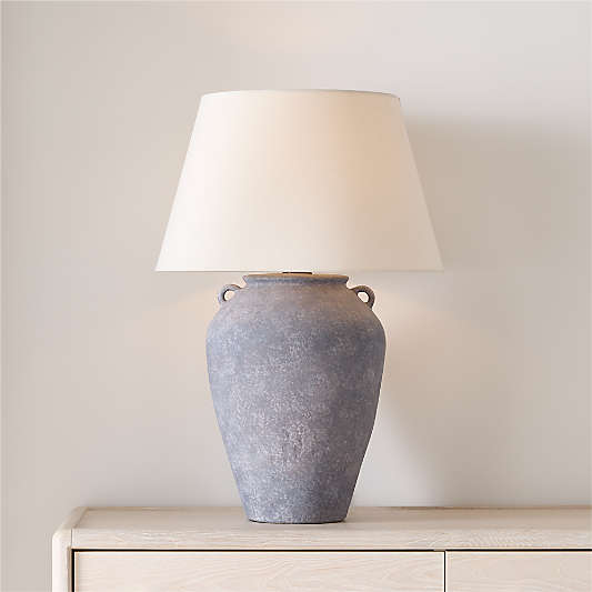 Pompeii Slate Large Ceramic Table Lamp