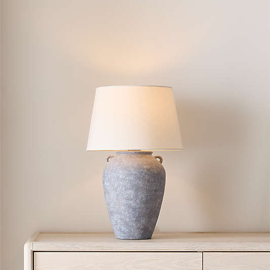 Pompeii Slate Small Ceramic Table Lamp