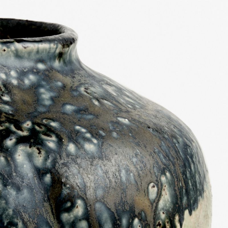 Pompeii Blue Ceramic Vase 7.5" - image 8 of 9