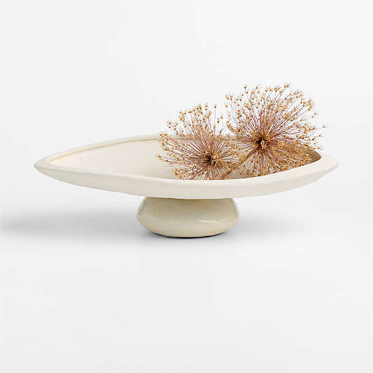Pompeii White Decorative Centerpiece Bowl