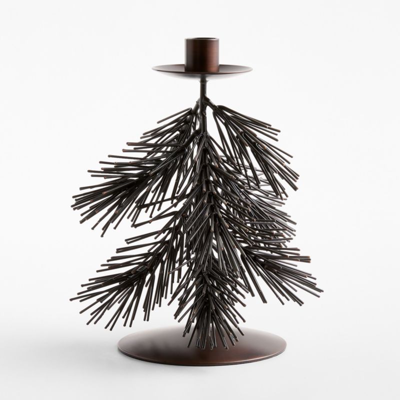 Pine Taper Holder Large 9" - image 3 of 5