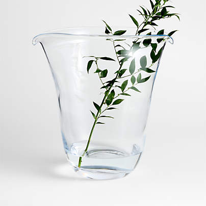 Pocket Low Wide Blown Glass Vase 14" by Daniel Humm