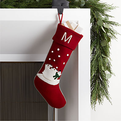 View Polar Bear Cub Christmas Stocking by Joan Anderson details