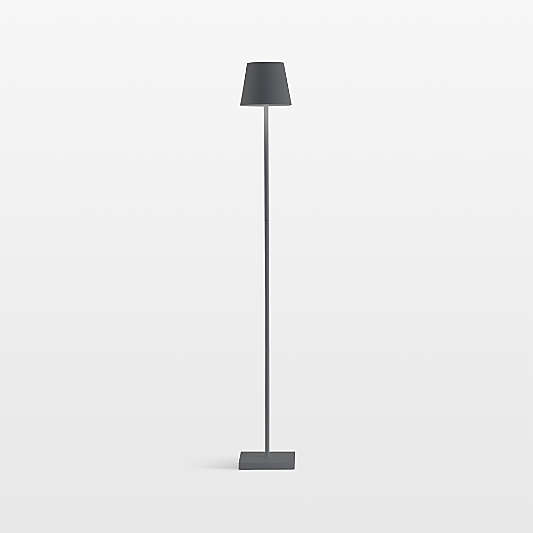 Poldina Pro L Dark Grey Metal Floor Lamp by Zafferano America