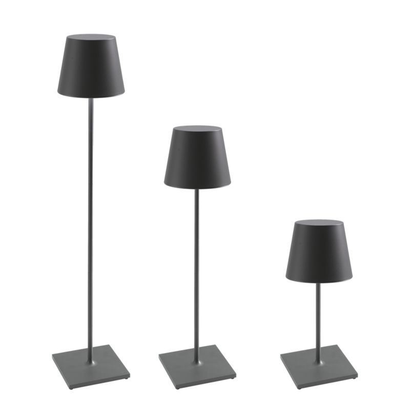 Poldina Pro XXL Metal Floor Lamp Dark Grey 27" by Zafferano America - image 1 of 2