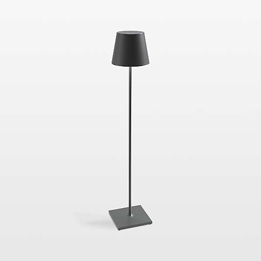 Poldina Pro XXL Metal Floor Lamp Dark Grey by Zafferano America