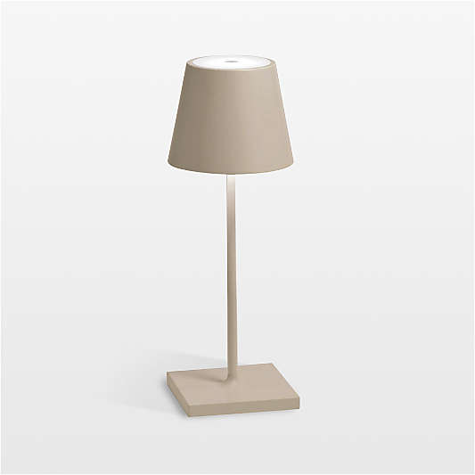 Poldina Mini Sand Metal Table Lamp by Zafferano America 12"