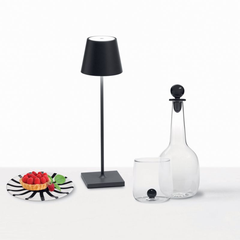 Poldina Pro Dark Metal Table Lamp by Zafferano America