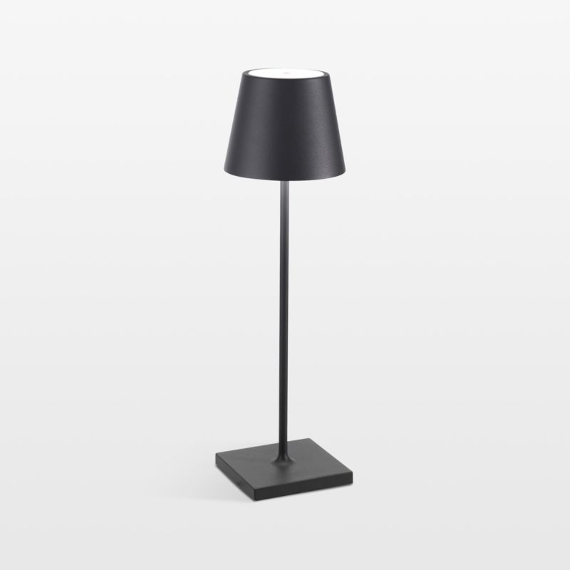 Poldina Pro Dark Metal Table Lamp by Zafferano America