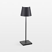 Poldina Pro Dark Grey Metal Table Lamp by Zafferano America