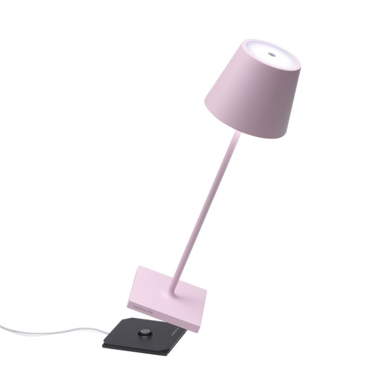 Poldina Pro Pink Metal Table Lamp by Zafferano America 15" - image 6 of 7