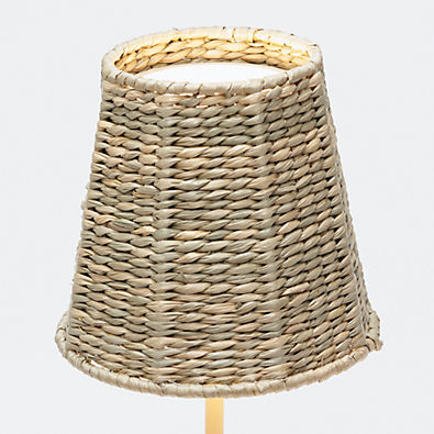 View Seagrass Woven Lampshade for Poldina Table Lamps by Zafferano America details