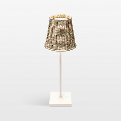 View Seagrass Woven Lampshade for Poldina Lamps by Zafferano America details