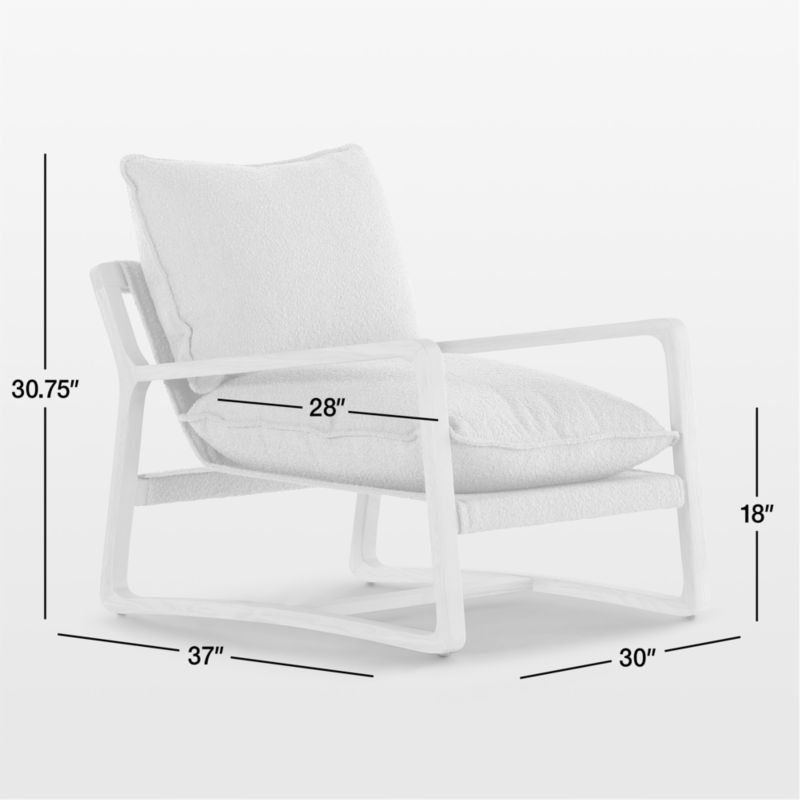 Polly Sand Brown Accent Chair Crate & Barrel