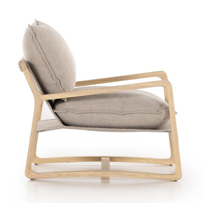 Polly Sand Brown Accent Chair Crate & Barrel