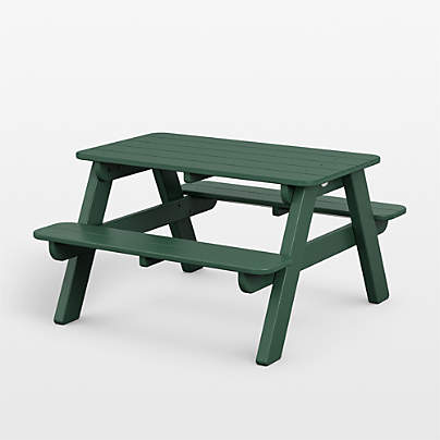 Green Outdoor Kids Picnic Table by POLYWOOD ®