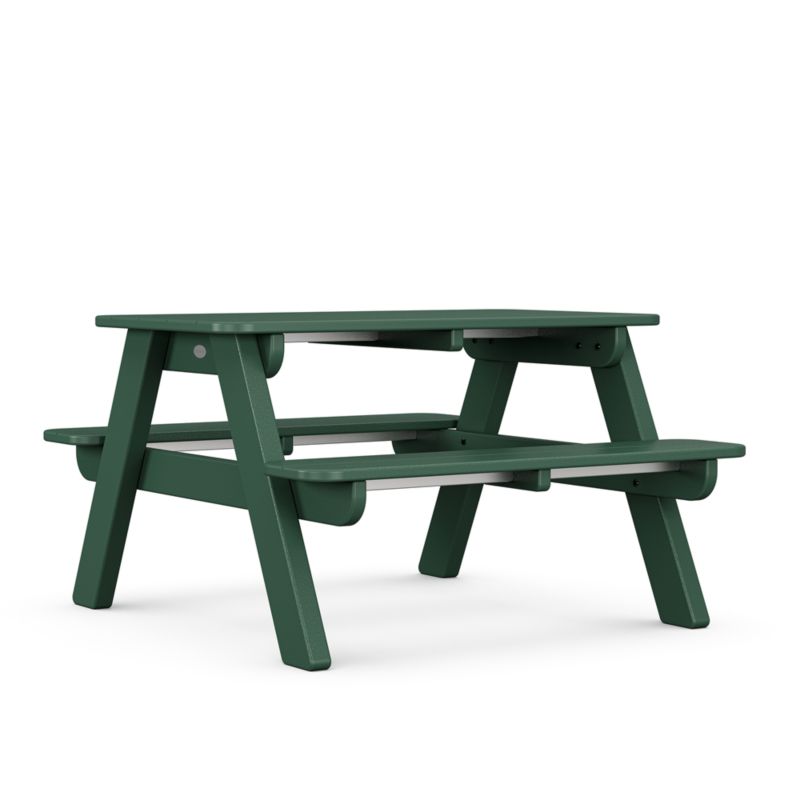 Green Outdoor Kids Picnic Table by POLYWOOD ® - image 4 of 5