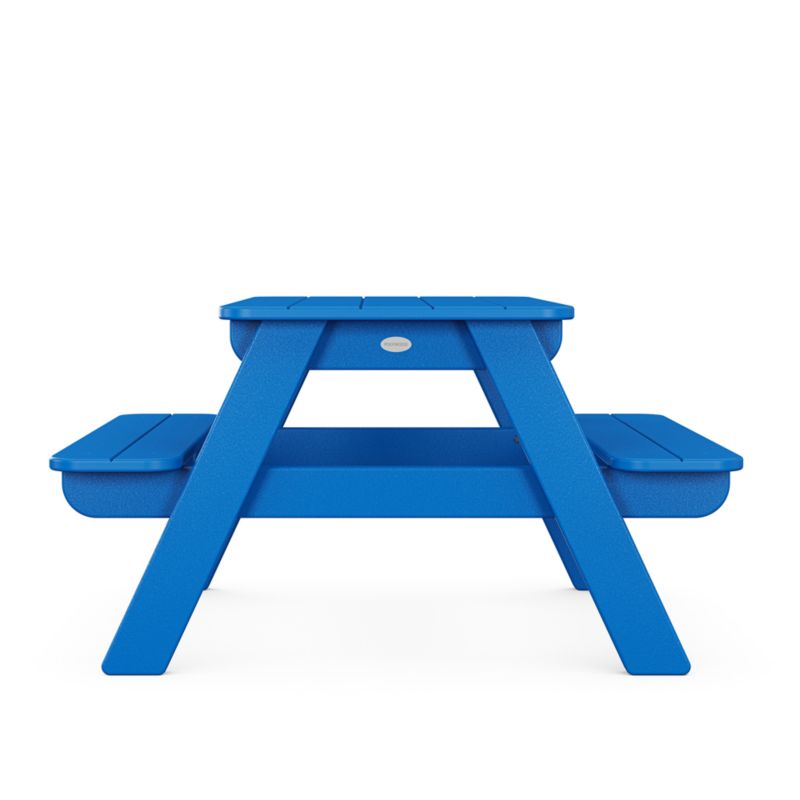 Pacific Blue Outdoor Kids Picnic Table by POLYWOOD ® - image 3 of 5