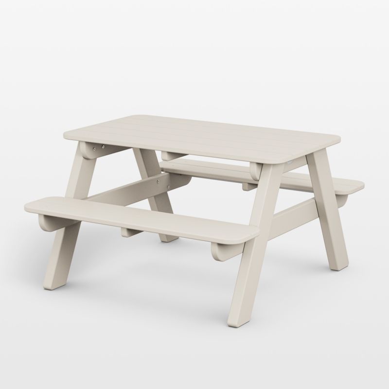 Sand Brown Outdoor Kids Picnic Table by POLYWOOD ® - image 0 of 6