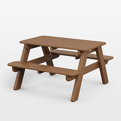 Teak Outdoor Kids Picnic Table by POLYWOOD ®