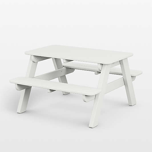 White Outdoor Kids Picnic Table by POLYWOOD ®