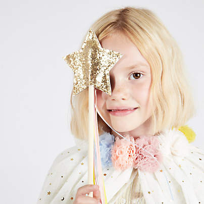 Meri Meri Pom Pom Collar Kids Cape