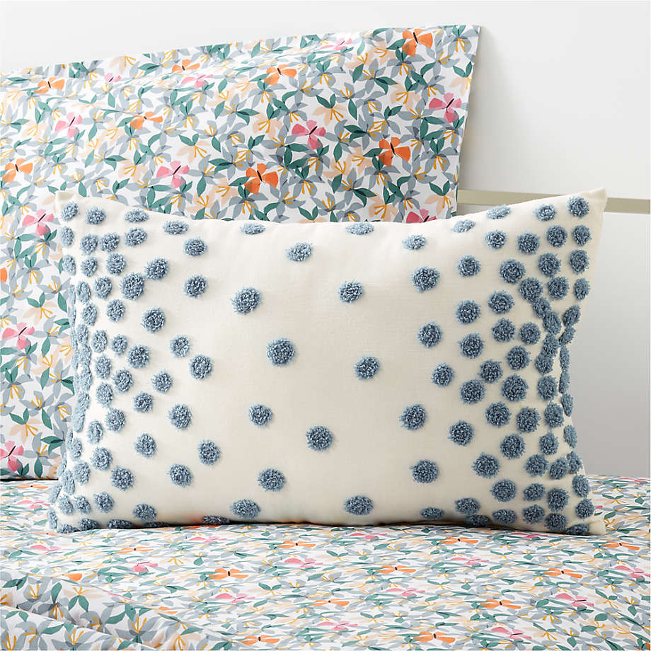 Blue Pom Pom PIllow Reviews Crate Kids