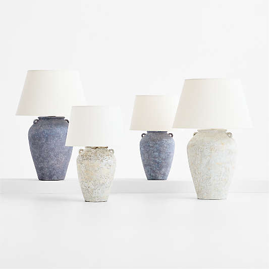 Pompeii Slate Small Ceramic Table Lamp