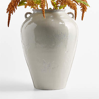 Pompeii Oyster Ceramic Vase 16"