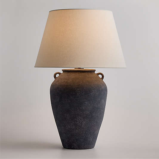 Pompeii Slate Large Ceramic Table Lamp