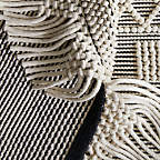View Pompom Neutral Geometric Rug with Fringe - image 4 of 9