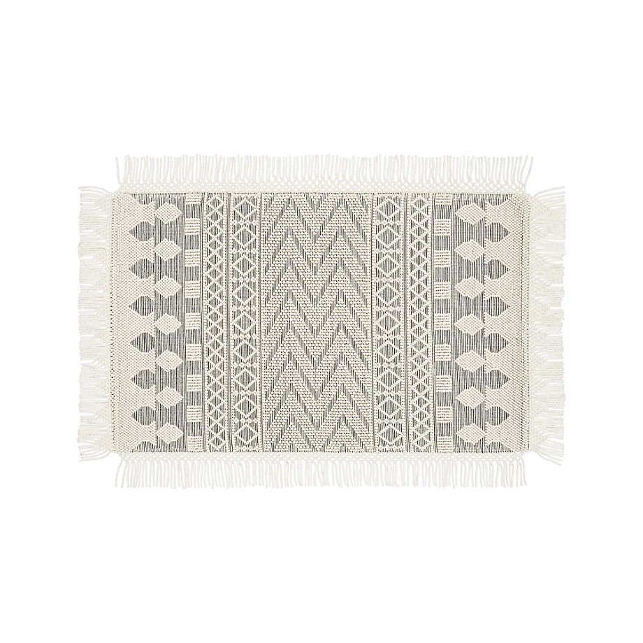 Better Homes & Gardens Geometric Fringe Cotton Bath Rug Set, 2