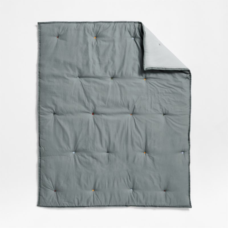 Pop Stitch Deep Indigo Cotton Voile Toddler Comforter - image 3 of 6