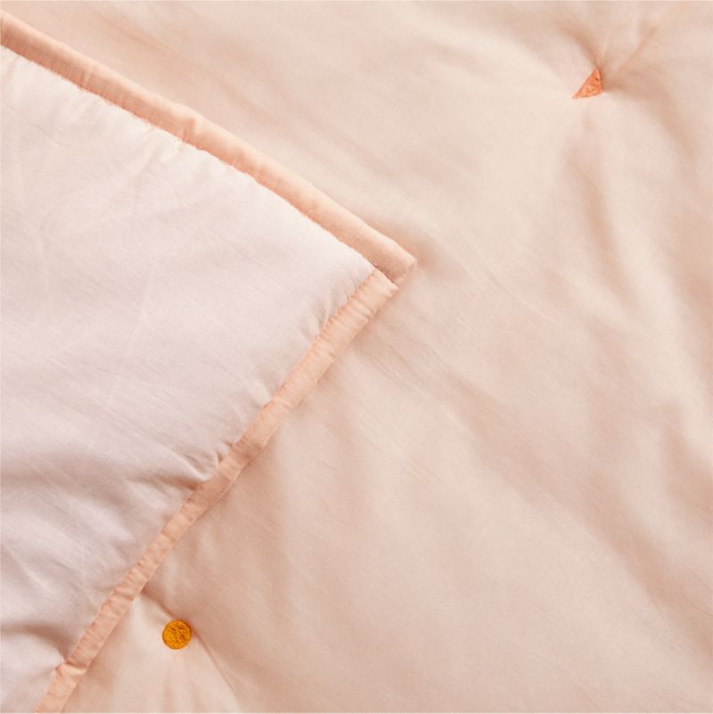 Pop Stitch Elegant Pink Cotton Voile Toddler Comforter - image 4 of 6