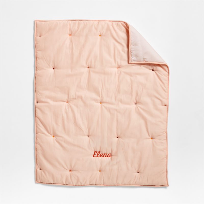 Pop Stitch Elegant Pink Cotton Voile Toddler Comforter - image 2 of 6