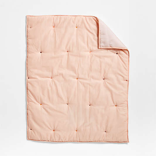 Pop Stitch Elegant Pink Cotton Voile Toddler Comforter