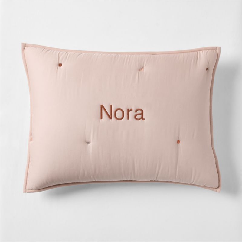 Pop Stitch Elegant Pink Cotton Voile Kids Pillow Sham - image 3 of 5