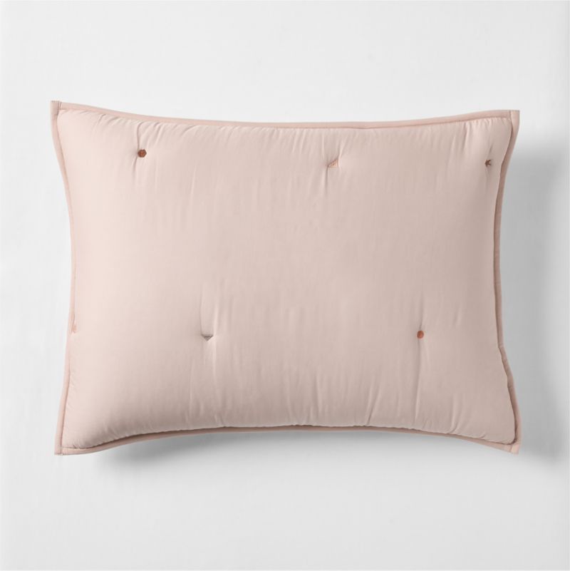 Pop Stitch Elegant Pink Cotton Voile Kids Pillow Sham - image 0 of 5