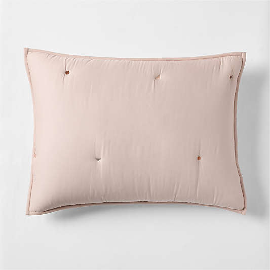 Pop Stitch Elegant Pink Cotton Voile Kids Pillow Sham