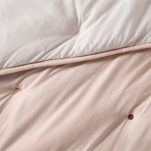 Pop Stitch Elegant Pink Organic Cotton Voile Kids Full/Queen Comforter