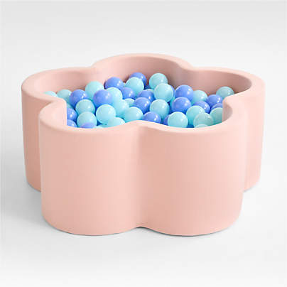 Baby and Toddler Flower Pop-Up Ball Pit with Blue Balls