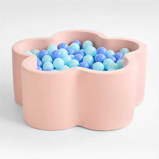 Baby and Toddler Flower Pop-Up Ball Pit with Blue Balls