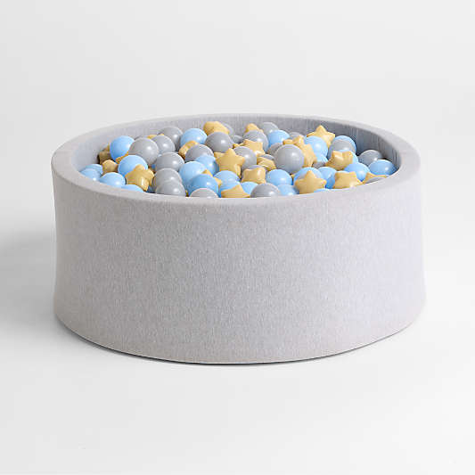 Baby and Toddler Light Grey Pop-Up Ball Pit with Star Balls