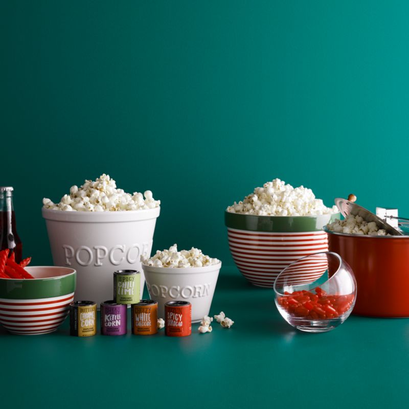 Stovetop Popcorn Popper Red + Reviews Crate & Barrel