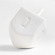 Large White Porcelain Dreidel Sculpture
