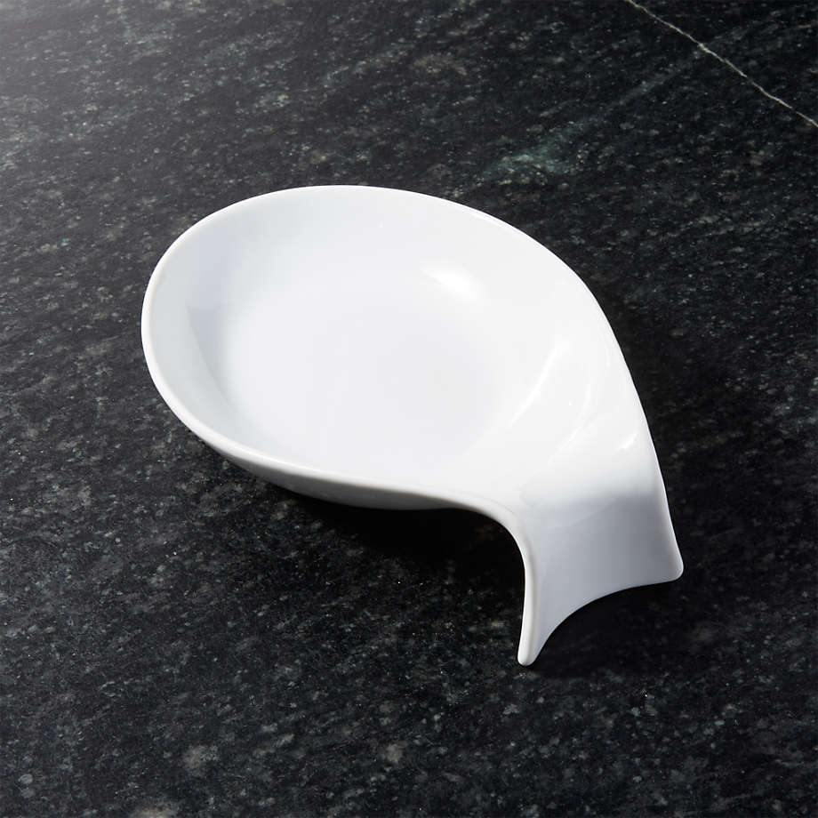 Porcelain Spoon Rest + Reviews Crate & Barrel