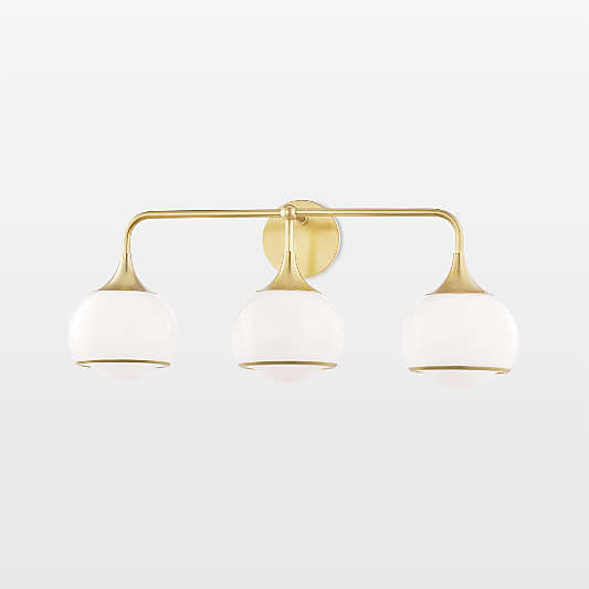 Porto Brass 3-Light Sconce